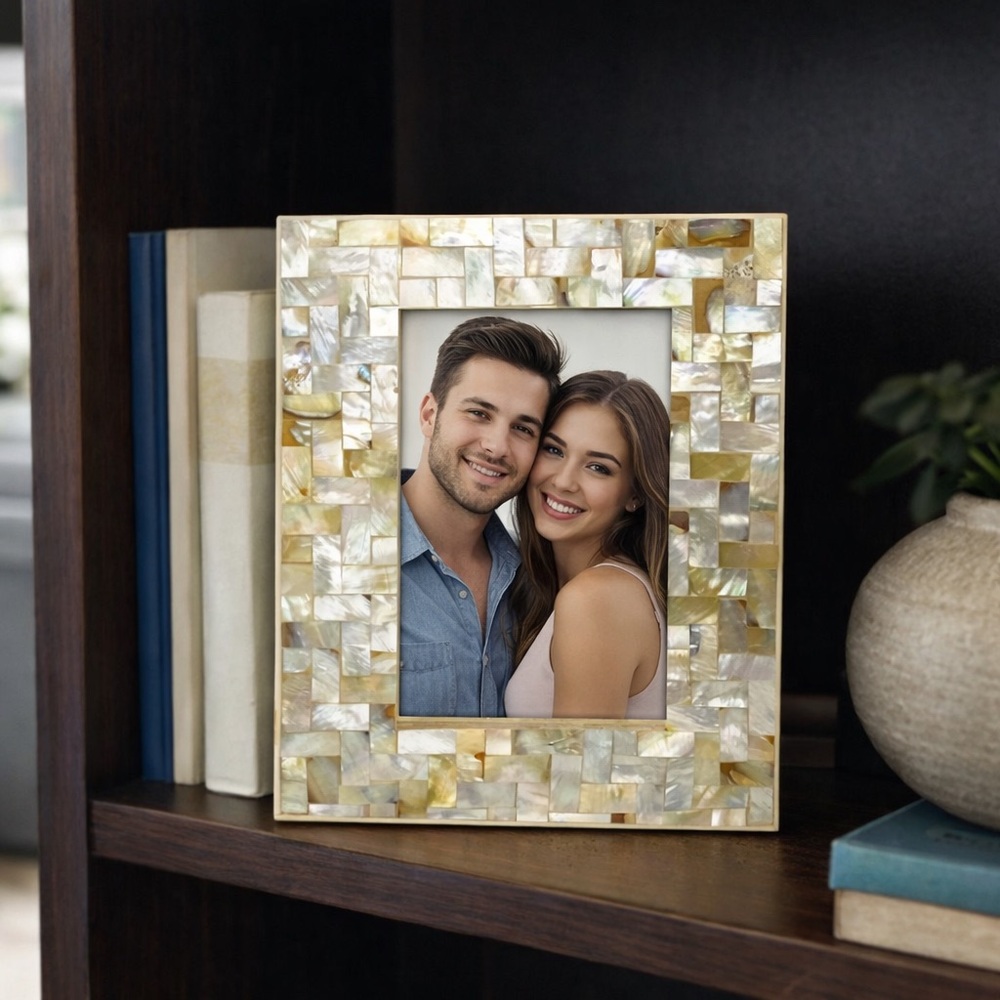 Tiramisu Mother of Pearl 4 x 6 Picture Frame